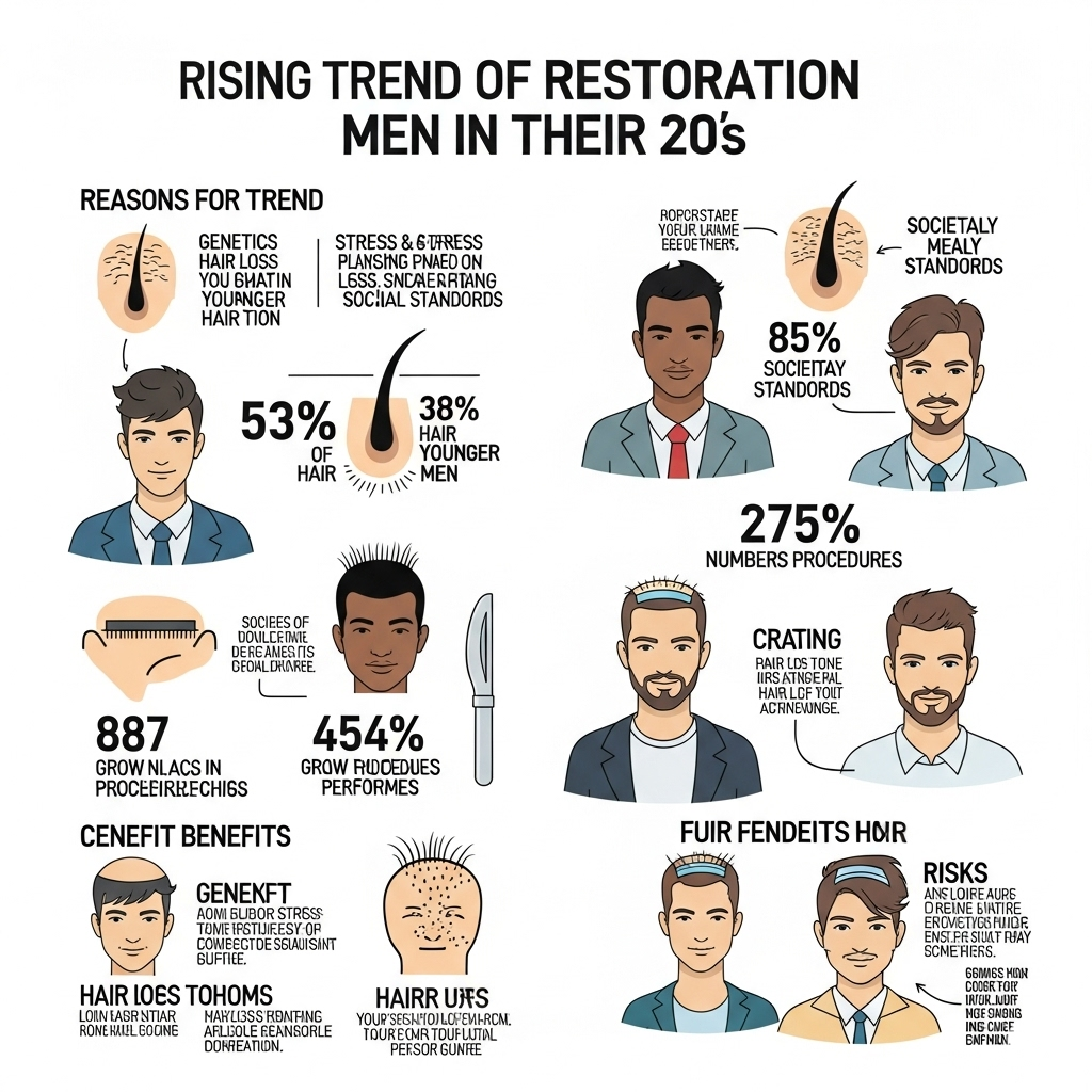 The Growing Trend of Hair Restoration for Men in Their 20s