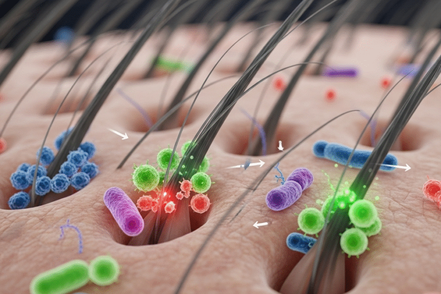 Microbiome of the Scalp- How Bacteria Could Influence Hair Loss