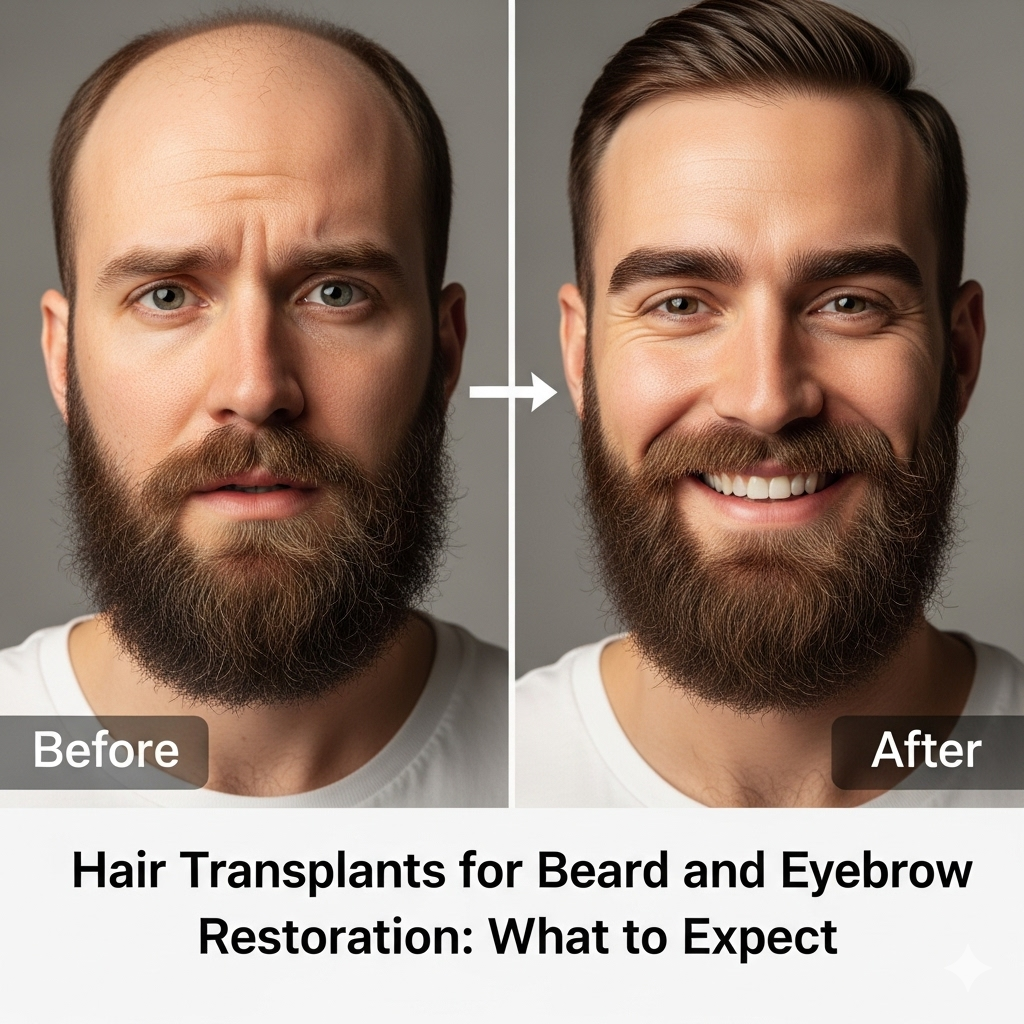 Hair Transplants for Beard and Eyebrow Restoration- What to Expect