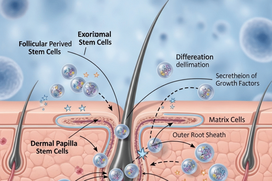 The Role of Stem Cell-Derived Exosomes in Hair Follicle Regeneration