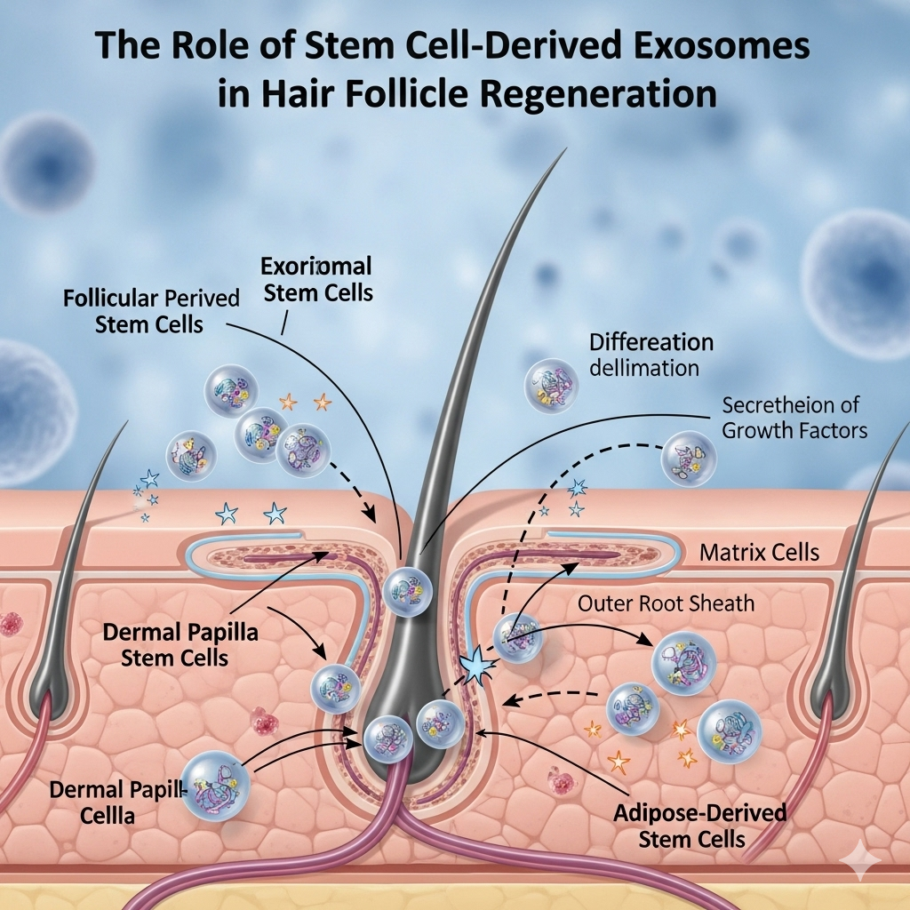 The Role of Stem Cell-Derived Exosomes in Hair Follicle Regeneration