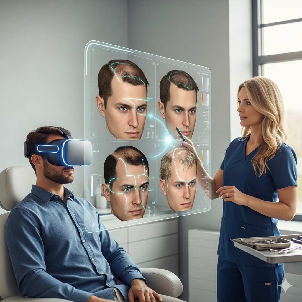 Virtual Reality in Hair Transplant Planning- How 3D Simulations Are Changing Results