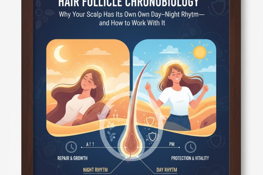 Hair Follicle Chronobiology: Why Your Scalp Has Its Own Day–Night Rhythm—and How to Work With It