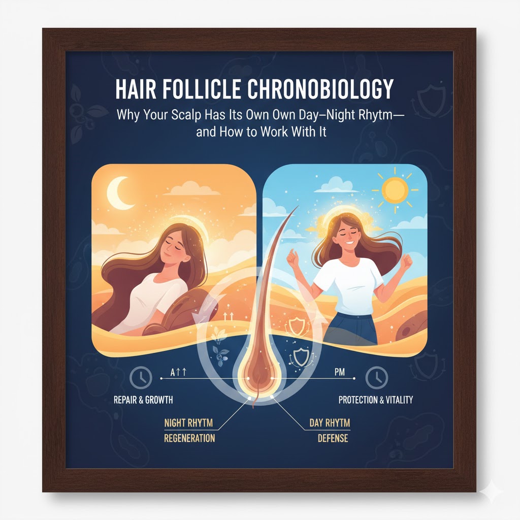 Hair Follicle Chronobiology: Why Your Scalp Has Its Own Day–Night Rhythm—and How to Work With It