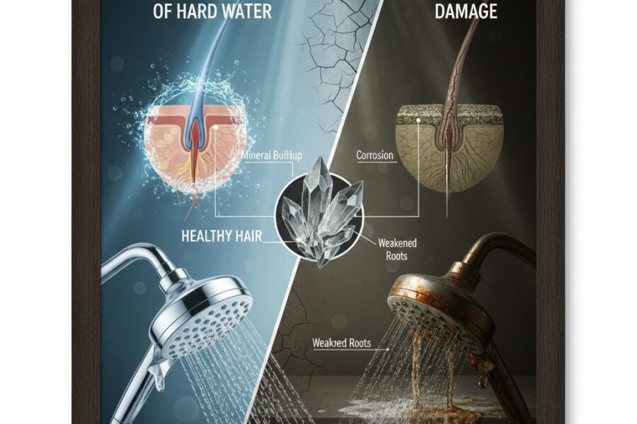 The Hidden Damage of Hard Water- How Mineral-Heavy Showers Quietly Weaken Your Roots